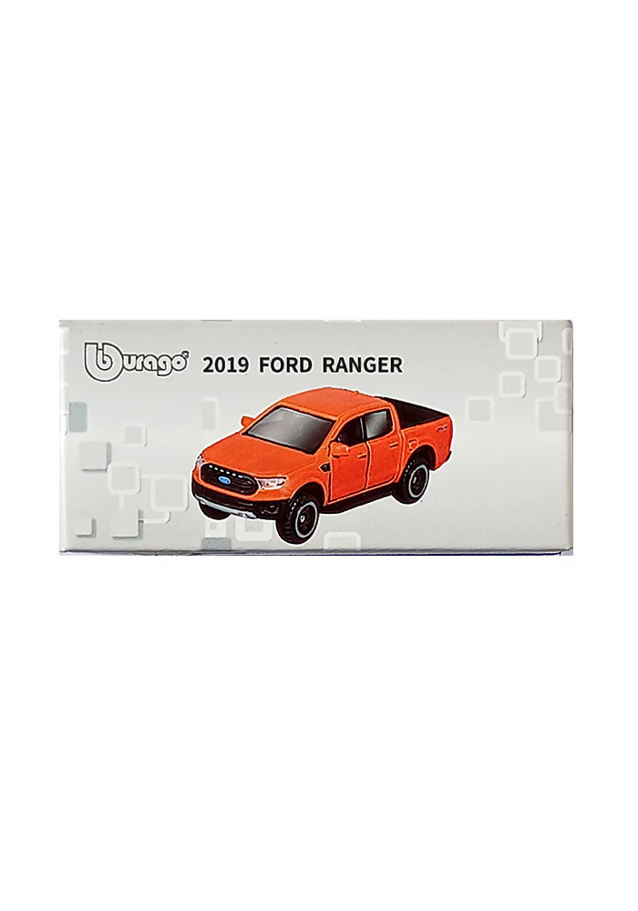 Burago 2019 Ford Ranger - Orange (Scale 1:64)