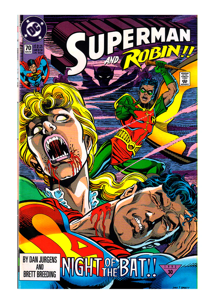 Comics - DC - Superman And Robin - August - 1992