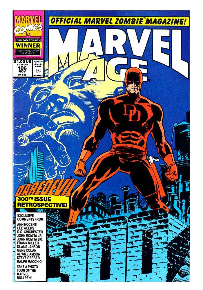 Comics Magazine - Marvel - Marvel Age - Daredevil  - November - 1991