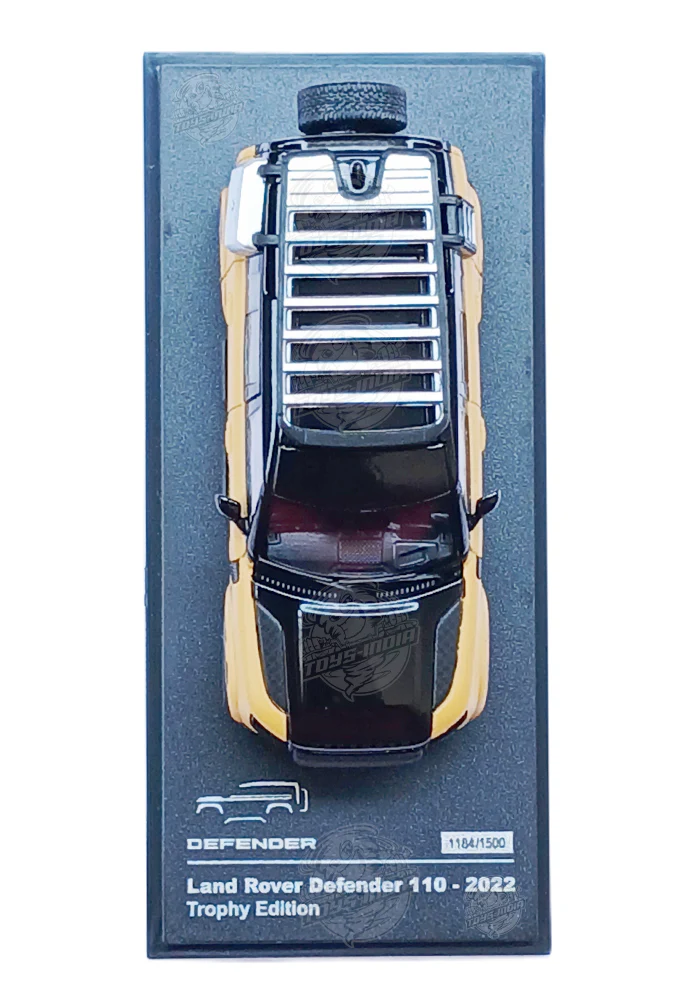 EXCLUSIVES AR Box All Most Real Land Rover Defender 110 - Black/ Beige (Scale 1:64) - Image 2