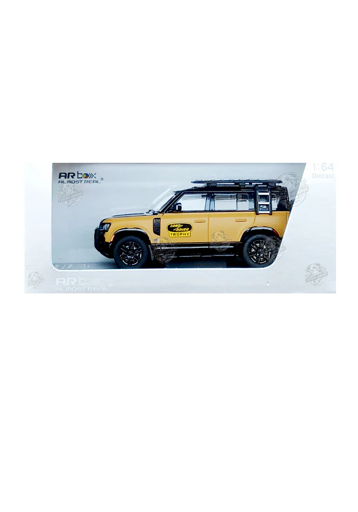 EXCLUSIVES AR Box All Most Real Land Rover Defender 110 - Black/ Beige (Scale 1:64) - Image 5