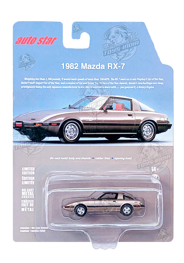 EXCLUSIVES Auto Star 1982 Mazda RX-7 - Brown (Scale 1:64)