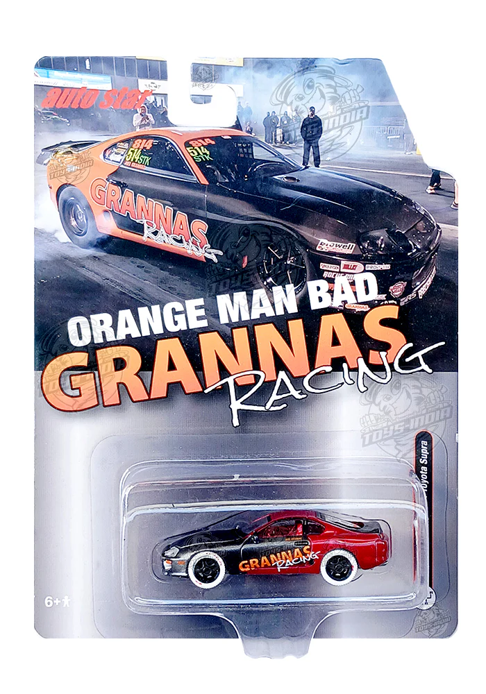 EXCLUSIVES Auto Star Grannas Racing 1994 Toyota Supra - Red / Black (Scale 1:64)