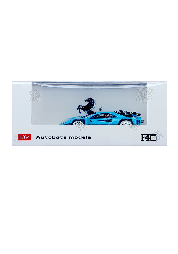 EXCLUSIVES Autobots Models Ferrari F40 - Blue (Scale 1:64)