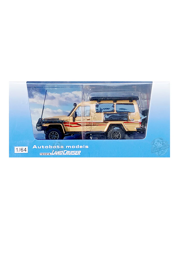 EXCLUSIVES Autobots Models Toyota Land Cruiser - Beige / Red (Scale 1:64)
