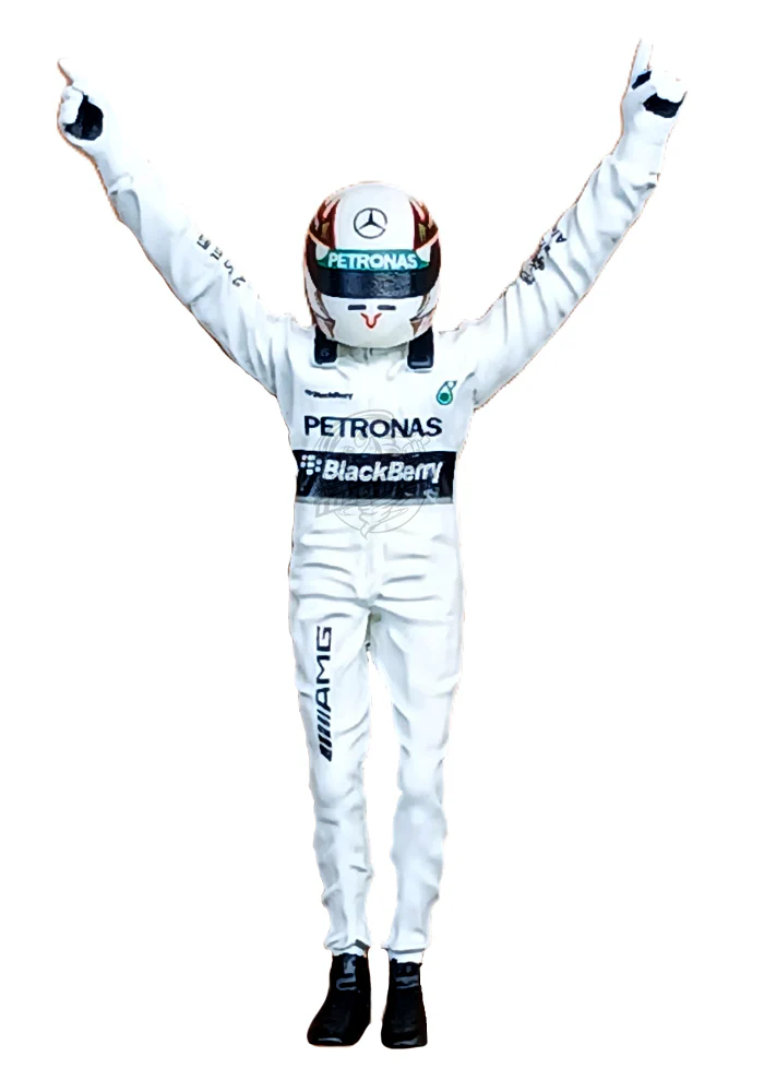 EXCLUSIVES Automodel Miniature Model - F1 Driver - White