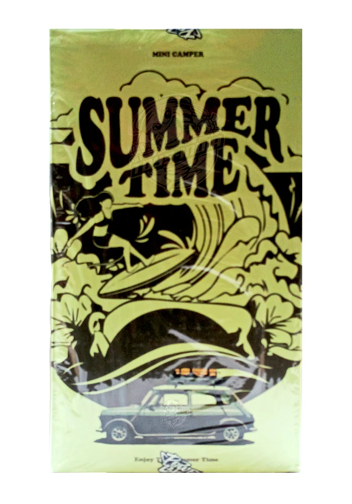Exclusives Blocks/Bricks Summer Time Mini Cooper Camper - Green / Grey (Scale 1:32) (Pieces 356) - Image 3