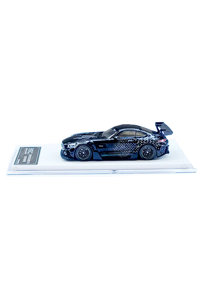 EXCLUSIVES Briscale Micro Mercedes-AMG GT-S Carbonerre - Black / Green (Scale 1:64) - Image 2