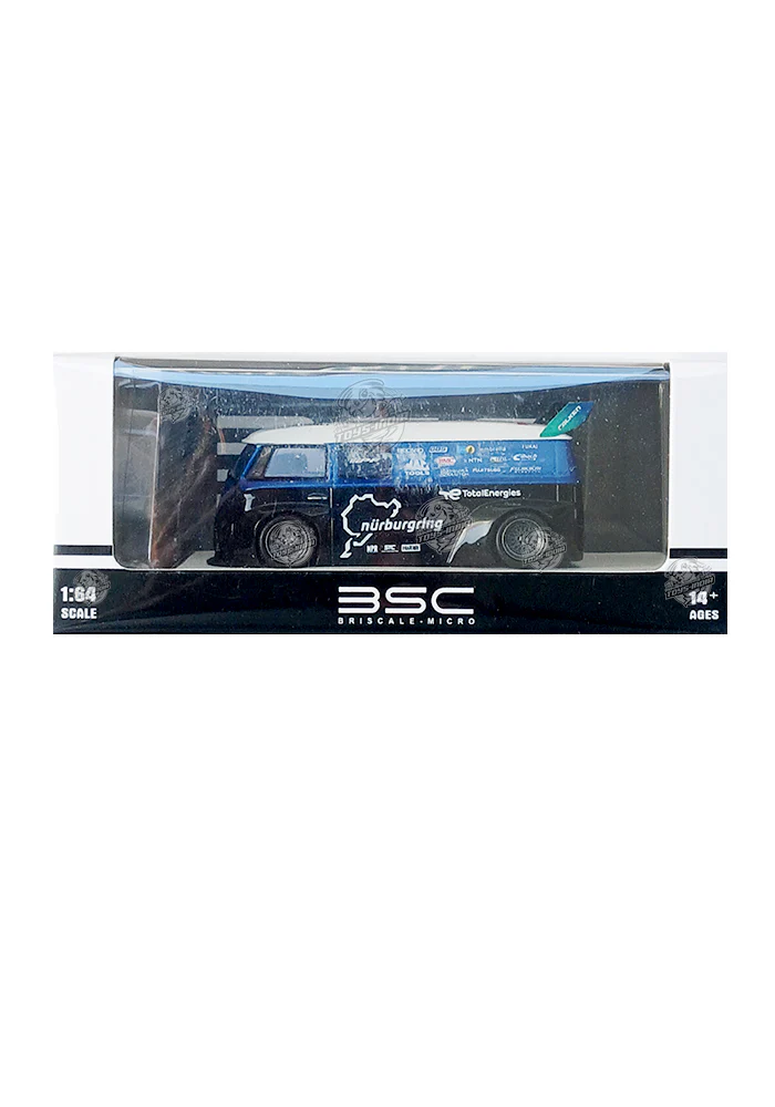 EXCLUSIVES Briscale Micro Motul Falken Volkswagen T1 - Black / Blue (Scale 1:64)