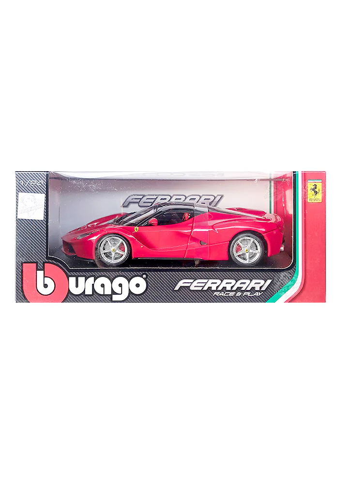 EXCLUSIVES Burago Ferrari Race & Play Laferrari - Red (Scale 1:24)