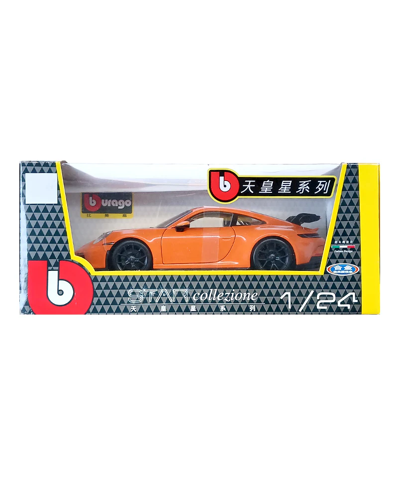 Exclusives Burago Porsche 911 GT3 - Orange (Scale 1:24)