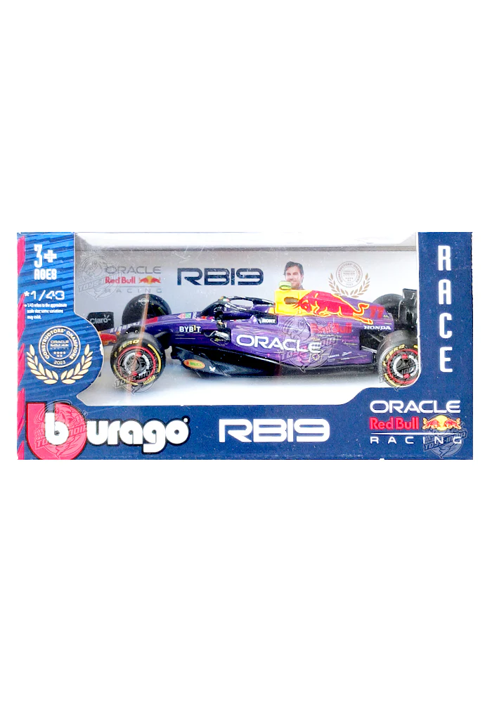 Exclusives Burago Race Red Bull Racing Formula One Team Sergio Perez RB19 - Purple / Black
