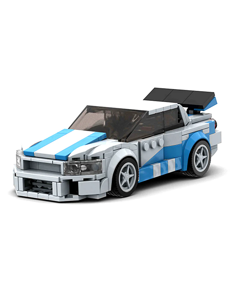 Exclusives Cars Nissan Skyline Blocks/Bricks - Grey / Blue (M10293) - Image 3