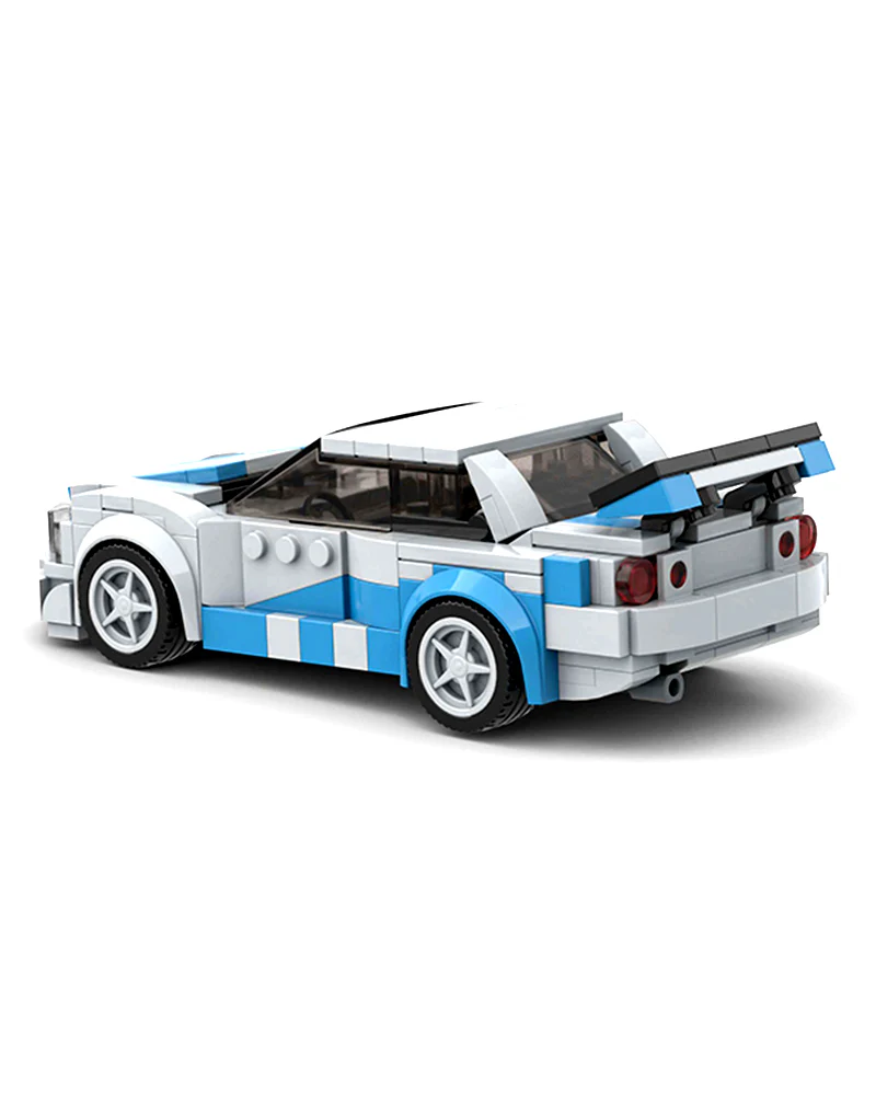 Exclusives Cars Nissan Skyline Blocks/Bricks - Grey / Blue (M10293) - Image 4