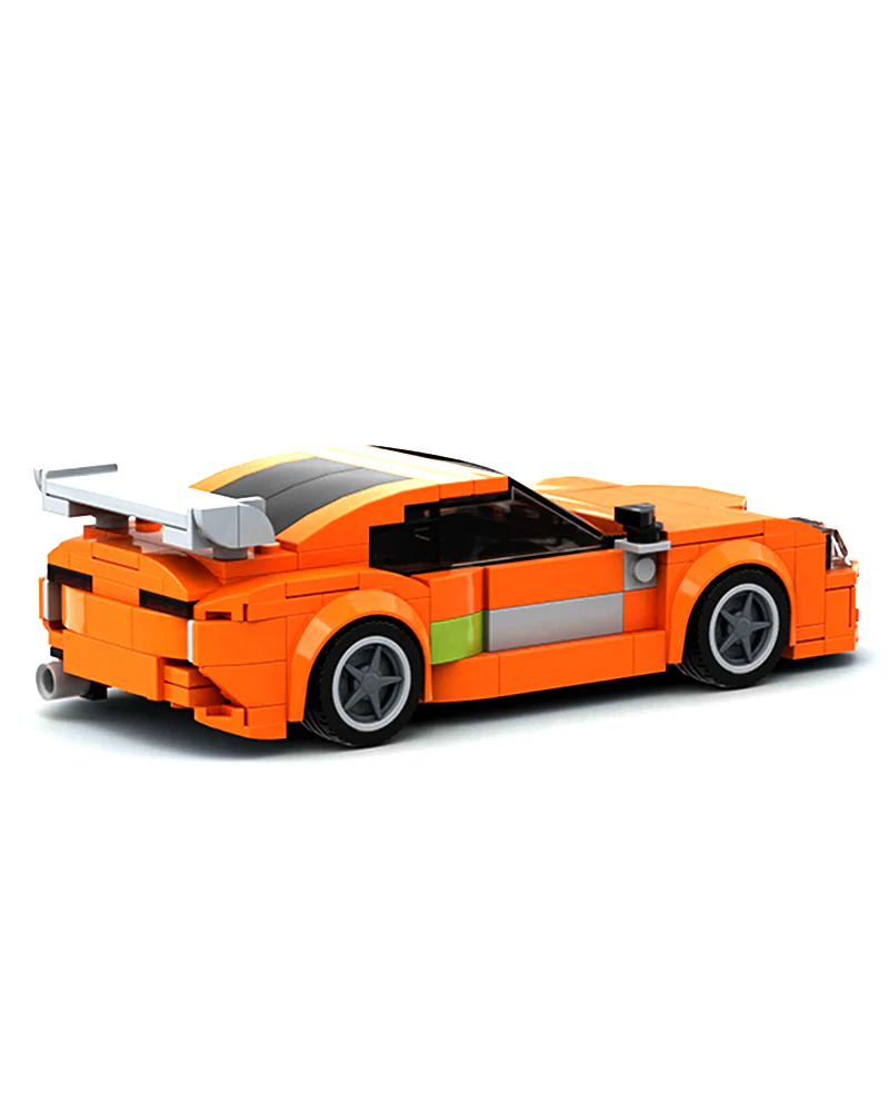 Exclusives Cars Toyota Supra Blocks/Bricks - Orange (M10274) - Image 4