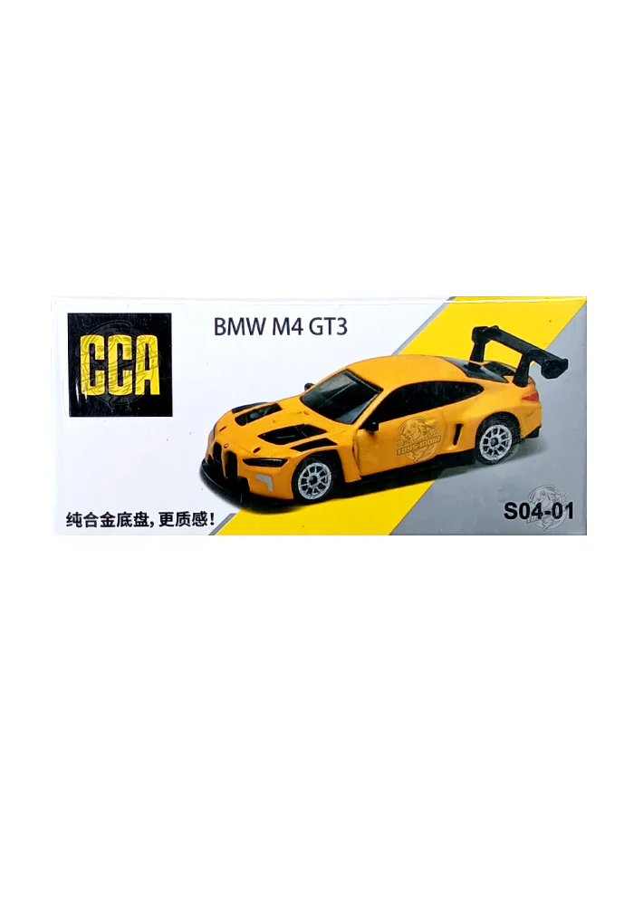 EXCLUSIVES CCA BMW M4 GT3 - Yellow / Black (Scale 1:64)
