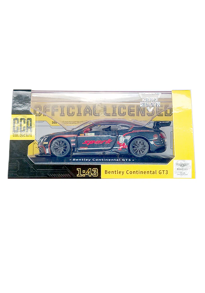 EXCLUSIVES CCA Cool Chic Auto Bentley Continental GT3 - Grey / Red (With Display Box) (Scale 1:43)