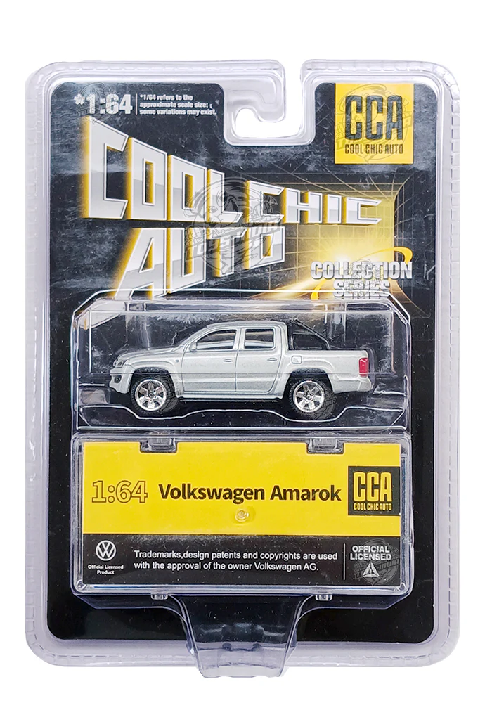 EXCLUSIVES CCA Cool Chic Auto Volkswagen Amarok - Silver (Scale 1:64) (Stackable Display Box)