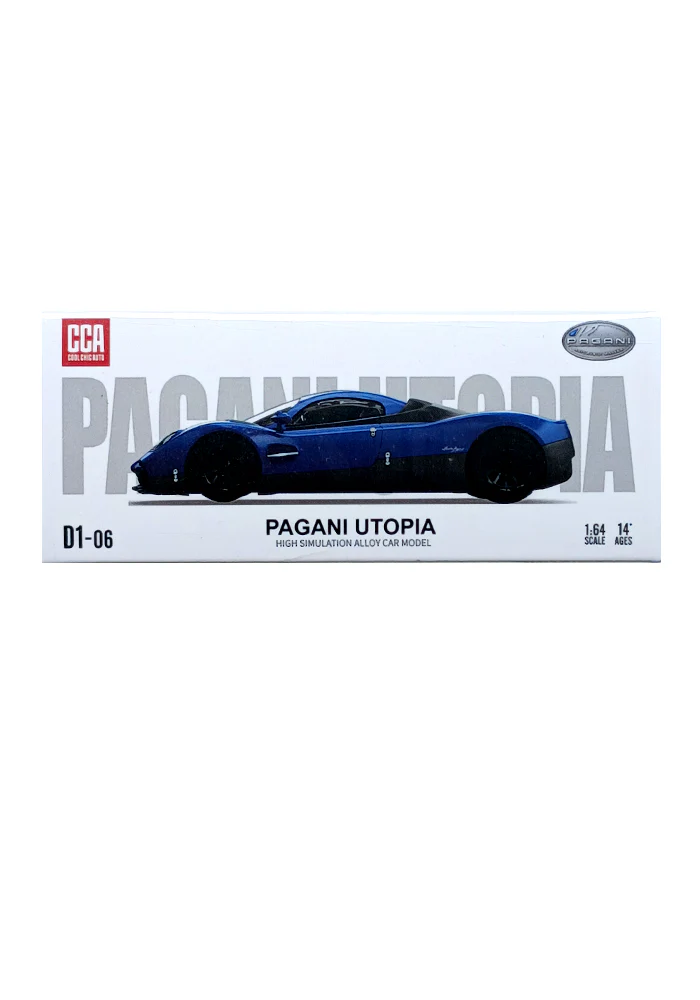EXCLUSIVES CCA Modern Dream Pagani Utopia (Black Rim) - Blue (Scale 1:64) - Image 4