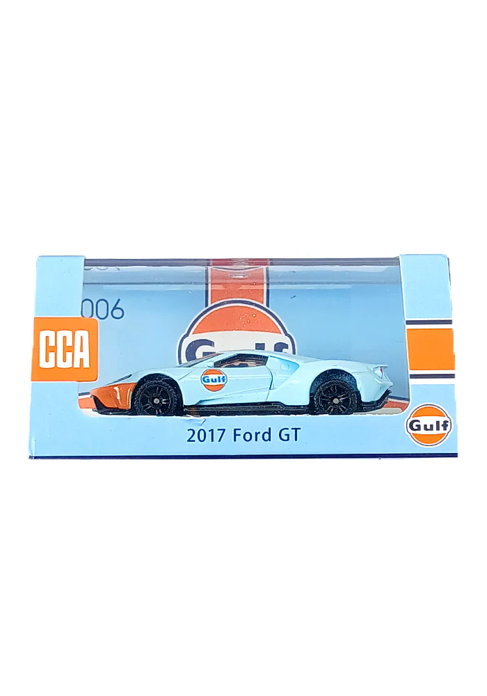 EXCLUSIVES CCA Premium Gulf 2017 Ford GT - Blue / Orange (Scale 1:64)