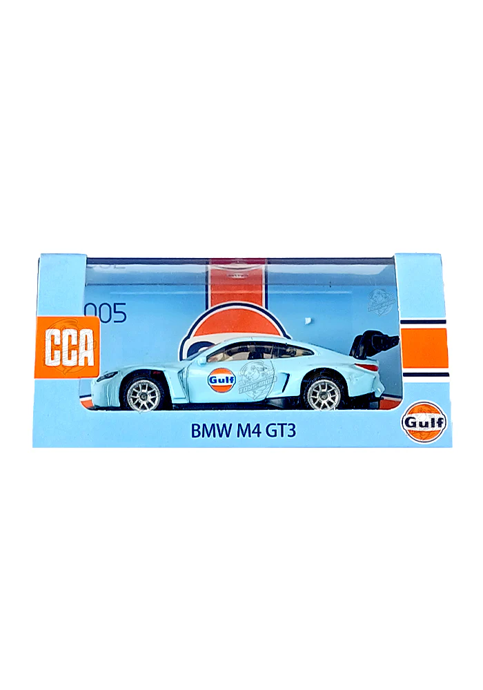 EXCLUSIVES CCA Premium Gulf BMW M4 GT3 - Blue / Orange (Scale 1:64)