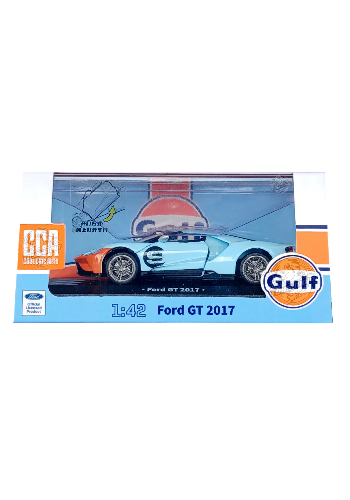 EXCLUSIVES CCA Premium Gulf Ford GT 2017 - Blue / Orange (Scale 1:43)