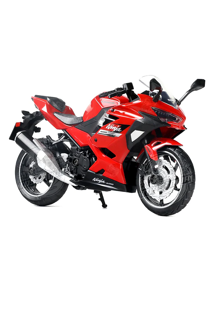 EXCLUSIVES CCA Premium Kawasaki Ninja 400 - Red / Black (Scale 1:12)
