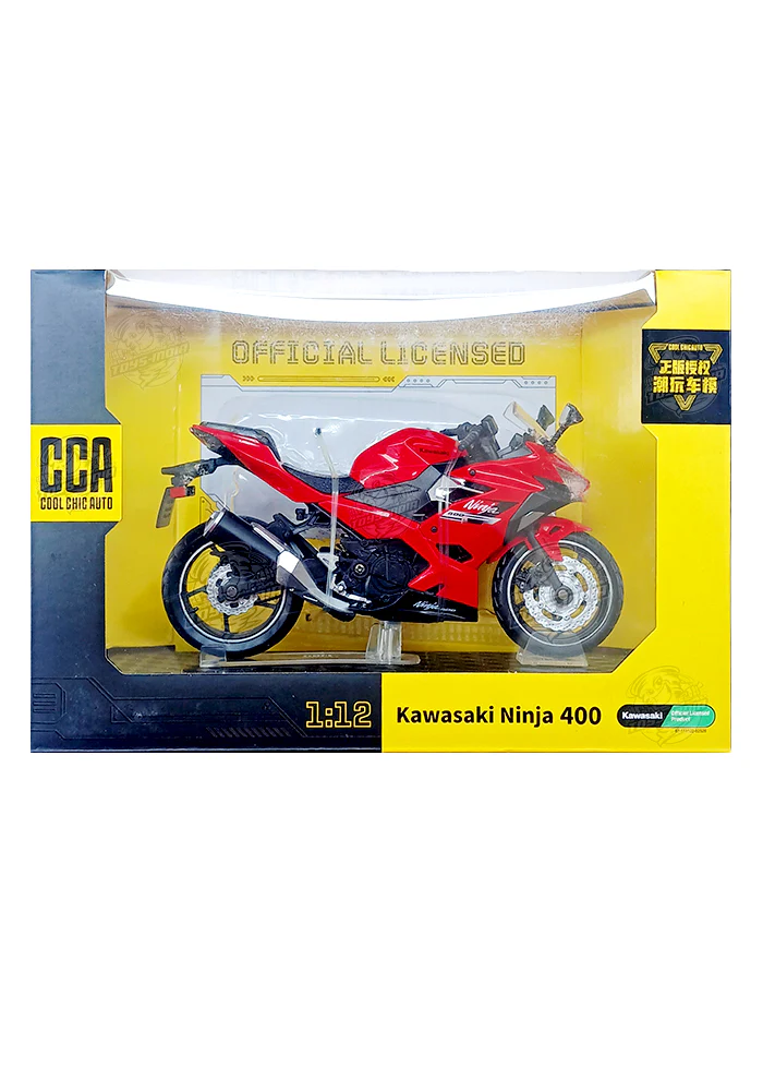 EXCLUSIVES CCA Premium Kawasaki Ninja 400 - Red / Black (Scale 1:12) - Image 3