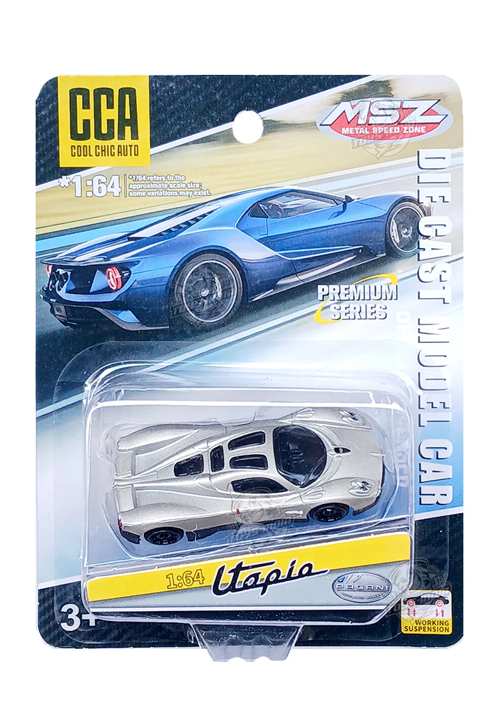 EXCLUSIVES CCA Premium Pagani Utopia - Silver (Scale 1:64)