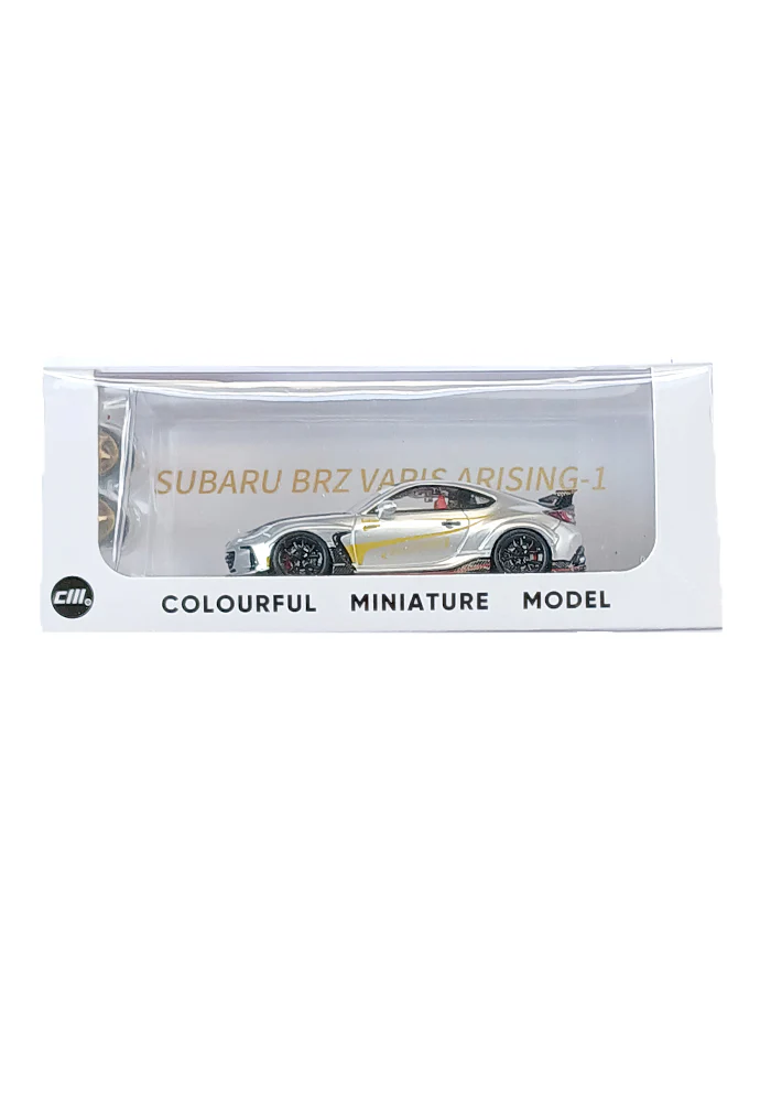 EXCLUSIVES CM Subaru BRZ  Arising-1 - Silver / Black (Scale 1:64)