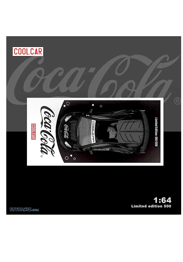 Exclusives Cool Car Coca Cola Lamborghini GTEVO - Black (Scale 1:64) - Image 2