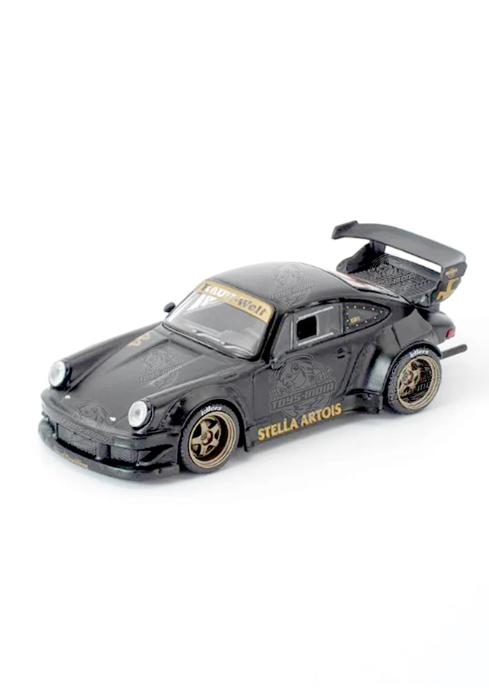 EXCLUSIVES Decode Rauh-Welt Begriff Porsche RWB 964 - Black (Scale 1:64)