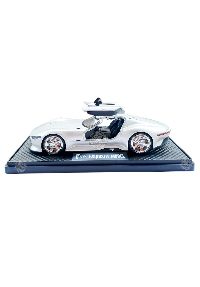 EXCLUSIVES Alloy Car Model Delicate Die Cast Mercedez-Benz Gran Turismo - Silver (Scale 1:32) - Image 3