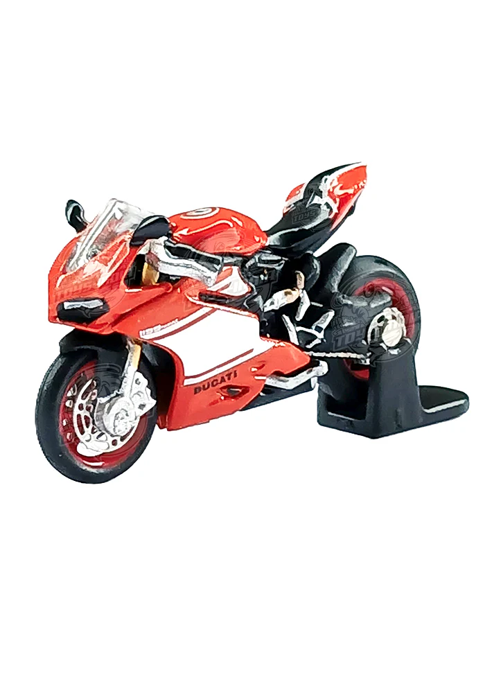 EXCLUSIVES Ducati Panigale - Orange / White (Scale 1:76