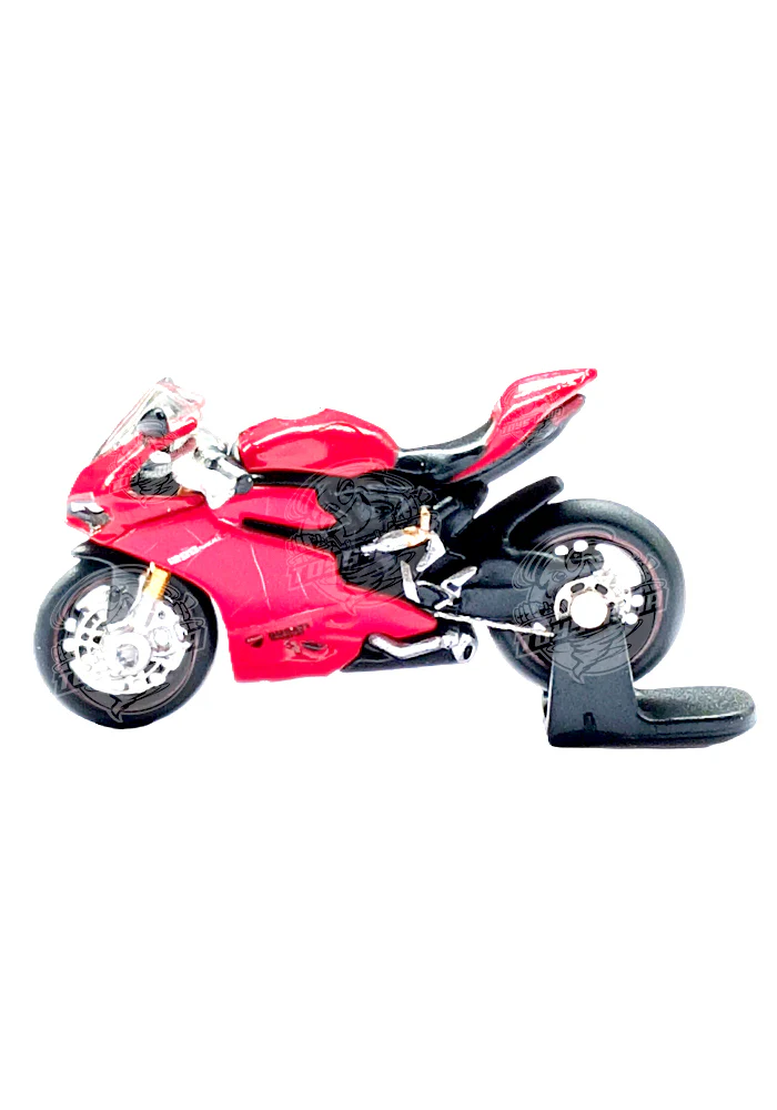 EXCLUSIVES Ducati Panigale - Red / Black (Silver Rim) (Scale 1:76)
