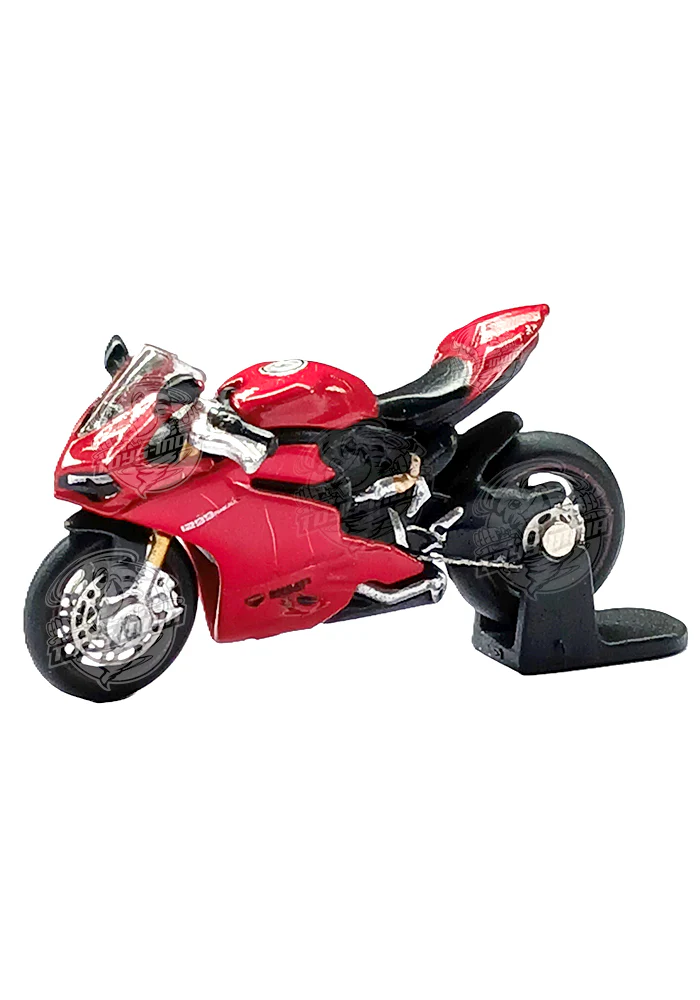 EXCLUSIVES Ducati Panigale - Red / Black (Silver Rim) (Scale 1:76) - Image 2