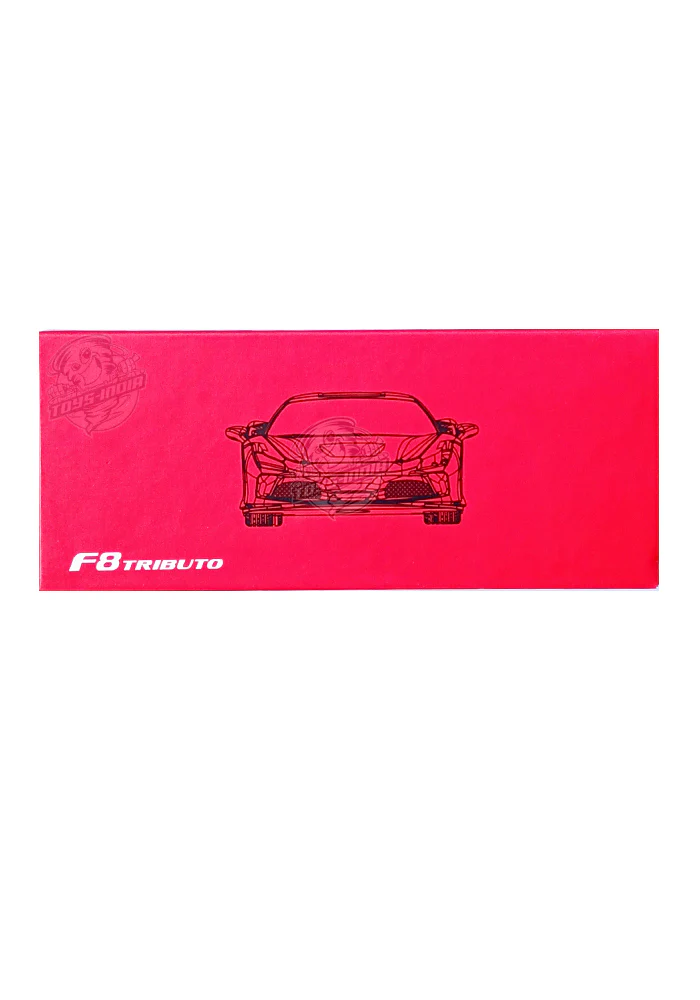 EXCLUSIVES Ferrari F8 Tributo - Red / Yellow (Scale 1:64) - Image 3