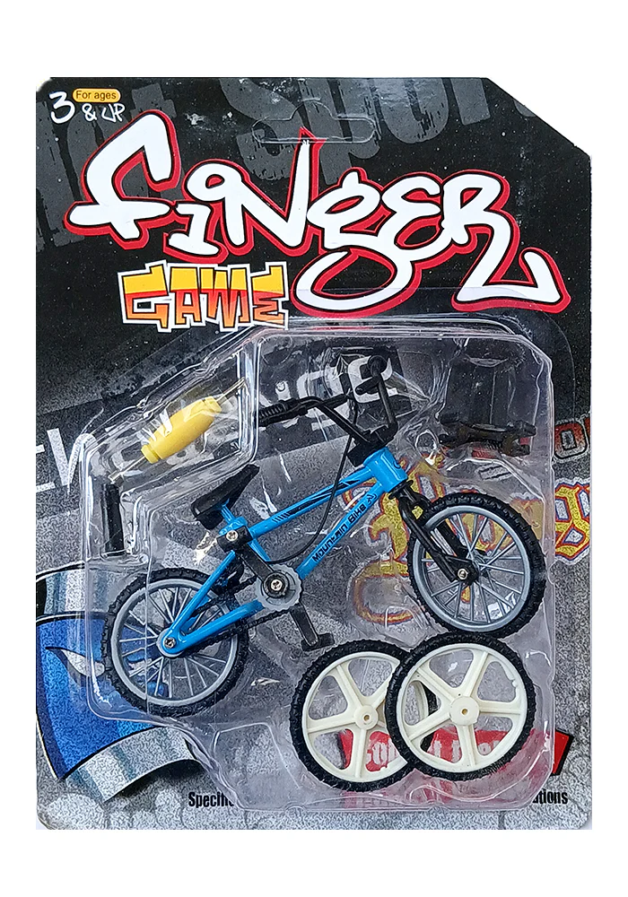 EXCLUSIVES Finger Game Interchangeable Parts Bicycle - Blue (Scale 1:18)