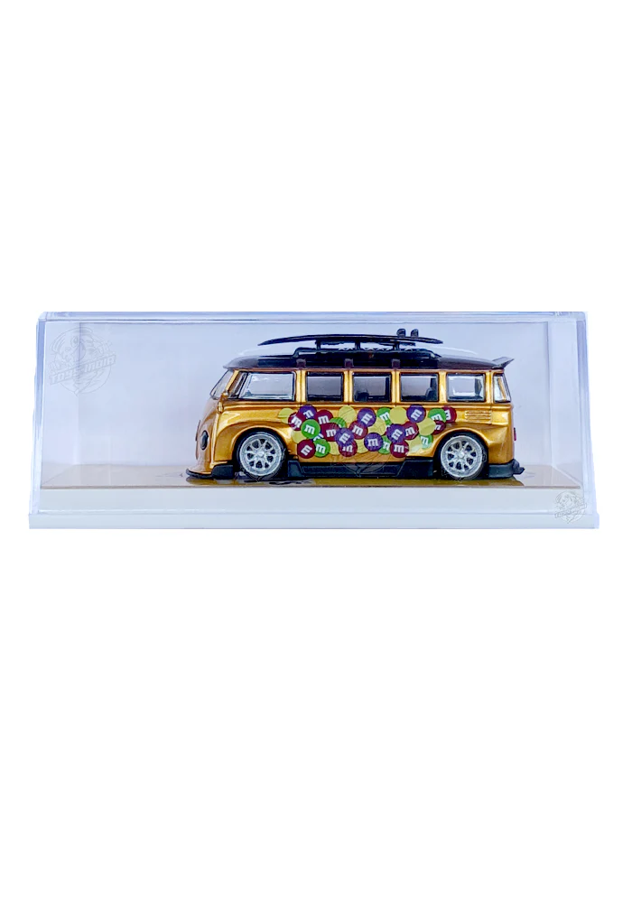 EXCLUSIVES Flame Model M&M's Volkswagen T1 Bus - Golden (Scale 1:64)
