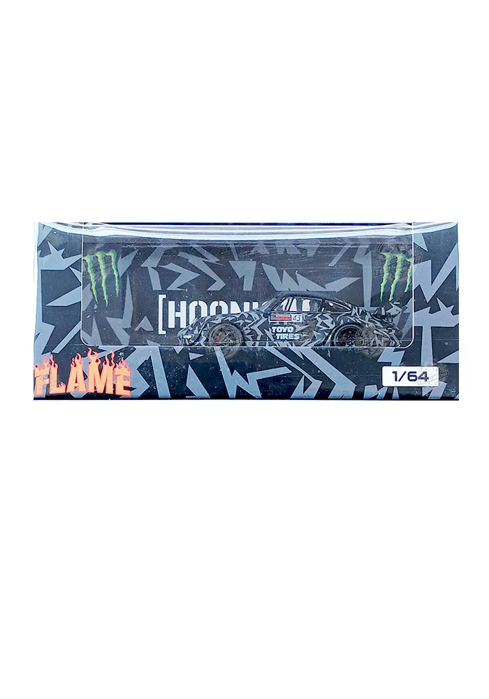EXCLUSIVES Flame Model Porsche 911 RWB Hoonigan - Black (Scale 1:64)