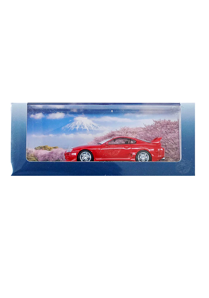 EXCLUSIVES Fuji Toyota Supra RZ JZA80 Bomex V1 - Red  (Scale 1:64)