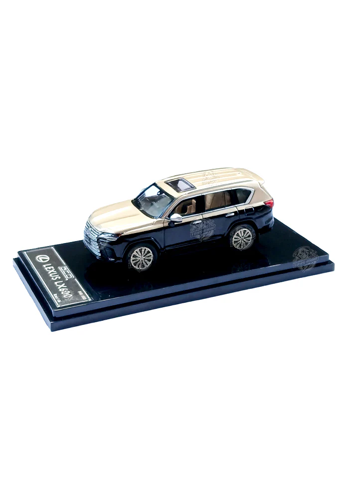 EXCLUSIVES GCD 2021 Lexus LX600 - Black / Beige (Scale 1:64) - Image 2