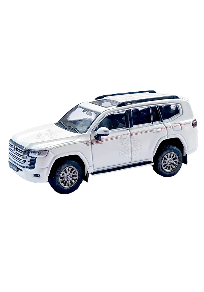 EXCLUSIVES GCD Toyota Land Cruiser 300 GR - White / Red (Scale 1:64)