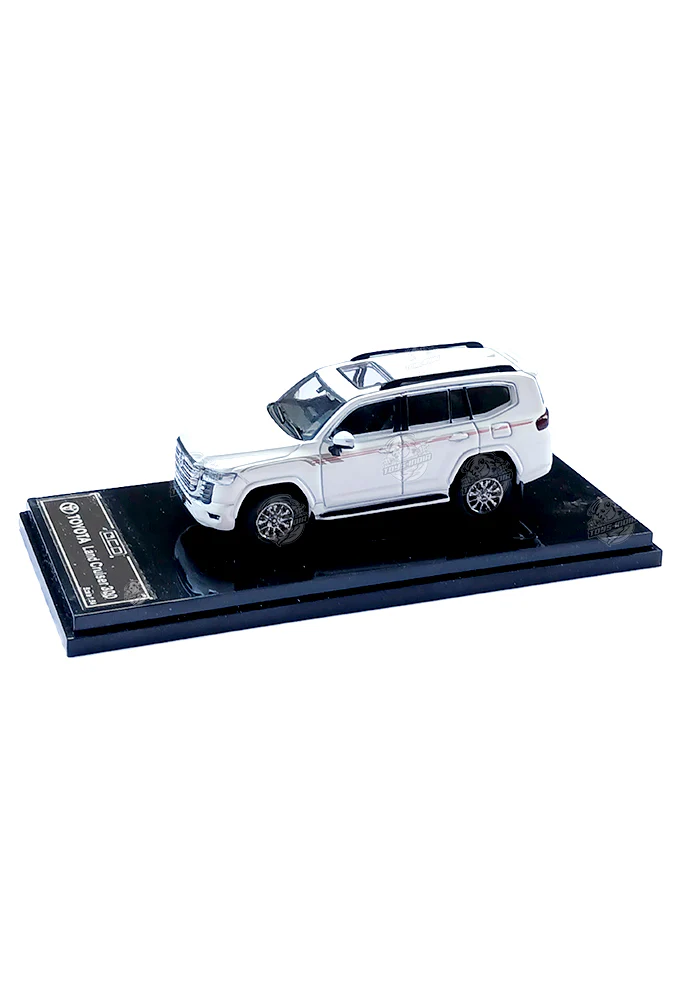 EXCLUSIVES GCD Toyota Land Cruiser 300 GR - White / Red (Scale 1:64) - Image 2