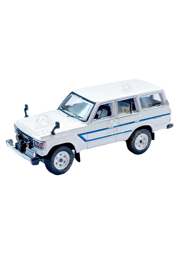 EXCLUSIVES GCD Toyota Land Cruiser 60 - White / Blue (Scale 1:64)