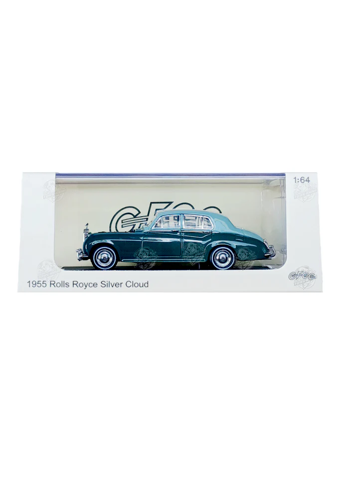 EXCLUSIVES GFCC Toys 1955 Rolls Royce Silver Cloud - Green / Blue (Scale 1:64)