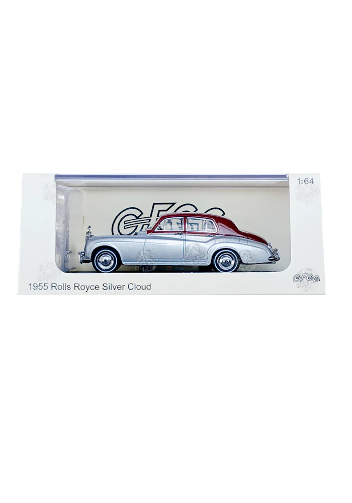 EXCLUSIVES GFCC Toys 1955 Rolls Royce Silver Cloud - Silver / Red (Scale 1:64)