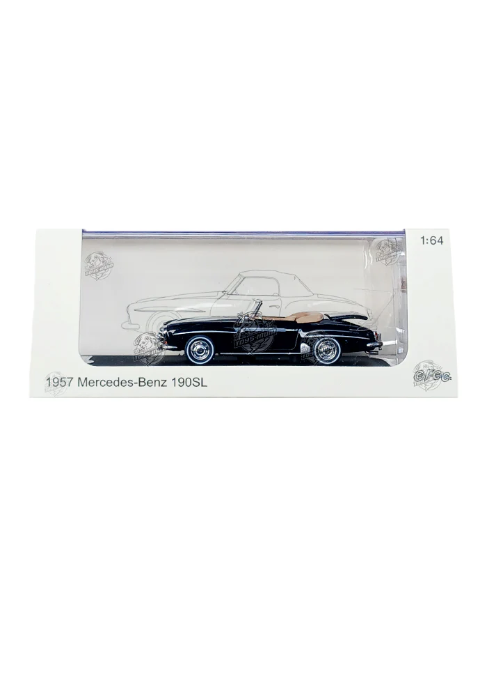 EXCLUSIVES GFCC Toys 1957 Mercedes-Benz 190SL - Black (Scale 1:64)