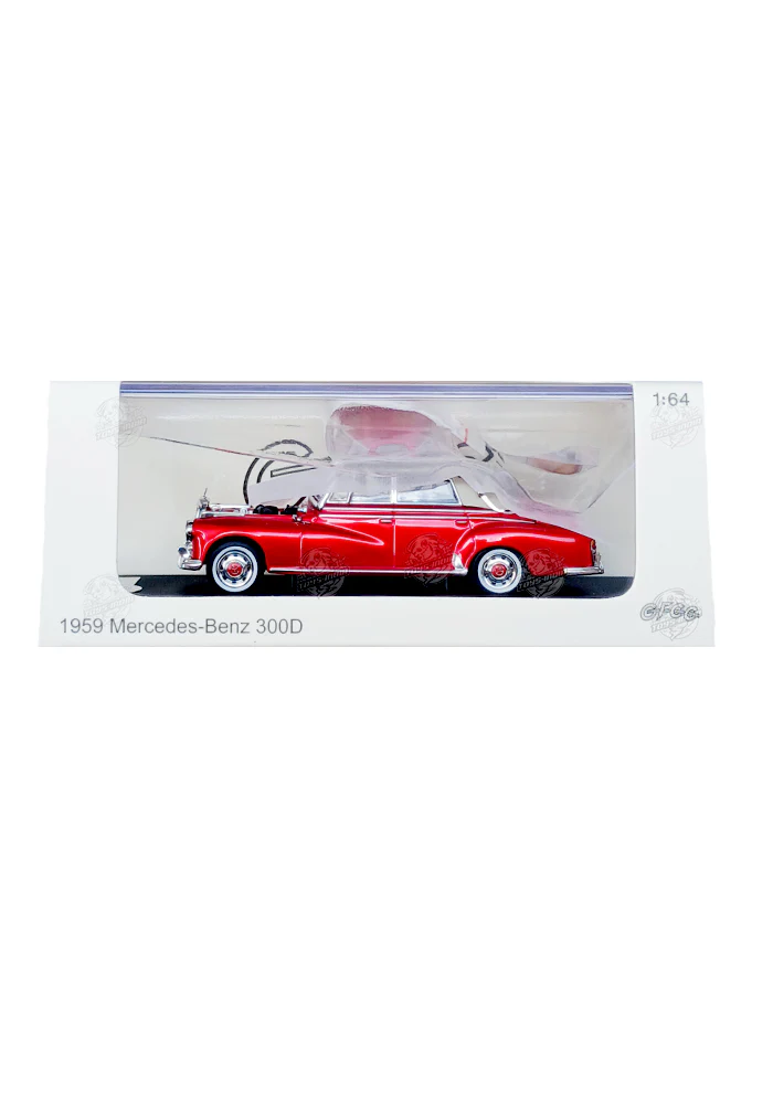 EXCLUSIVES GFCC Toys 1959 Mercedes-Benz 300D - Red (Scale 1:64)