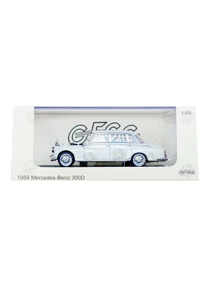 EXCLUSIVES GFCC Toys 1959 Mercedes-Benz 300D - White (Scale 1:64)